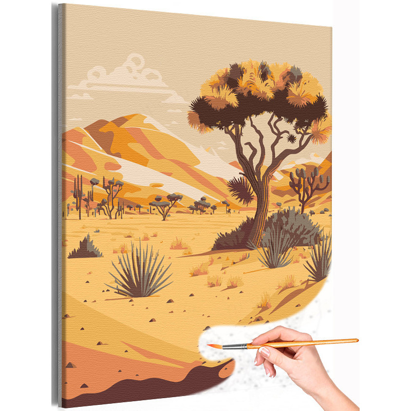 Рисунок пустыня для детей карандашом (43 фото)