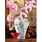 Восточная ваза Раскраска картина по номерам акриловыми красками на холсте | Картина по цифрам купить