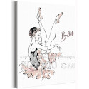 Балерина на репетиции Балет Танец Девушка Люди Для девочек 80х100 Раскраска картина по номерам на холсте
