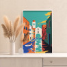 Гондолы на каналах Венеции Городской пейзаж Раскраска картина по номерам на холсте