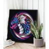 4 Фиолетовый дракон Мифология Животные Раскраска картина по номерам на холсте