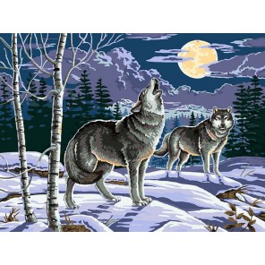 Ночные охотники Раскраска картина по номерам на холсте Белоснежка