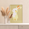 2 Солнечный заяц Животные Кролик Для детей Детская Для мальчика Для девочек Простая Маленькая Раскраска картина по номерам на хо