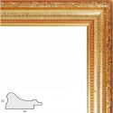 Rococo (золотой) Рамка багетная для картины на подрамнике и на картоне