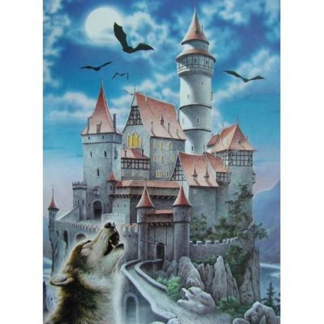 Замок и волк Пазлы Castorland