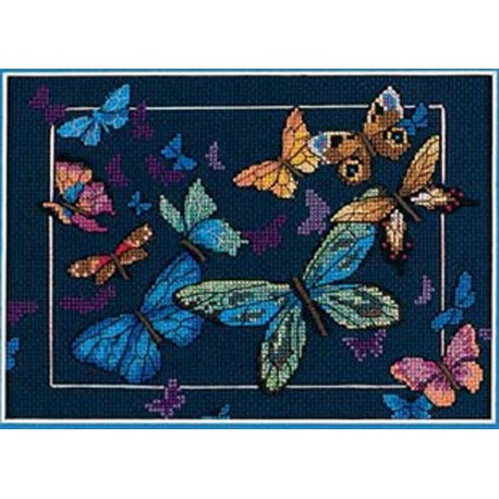 Экзотические бабочки 06846 Набор для вышивания Dimensions ( Дименшенс )