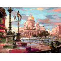 Площади Санкт-Петербурга Раскраска картина по номерам на холсте Белоснежка