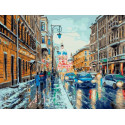 Улицы Питера Раскраска картина по номерам на холсте Белоснежка
