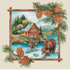  Таежная семья. Медведи Набор для вышивания Многоцветница МКН 120-14