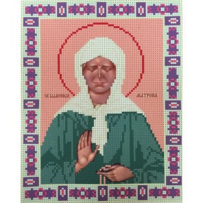 Икона святой Матроны Московской Набор для частичной вышивки бисером Color Kit