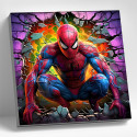 Человек-паук Раскраска картина по номерам на холсте Molly