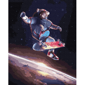  Космические будни Раскраска картина по номерам на холсте ZX 24086