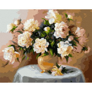  Цветы в вазе Раскраска картина по номерам на холсте ZX 24246