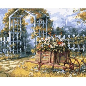 Арка в саду Раскраска картина по номерам акриловыми красками на холсте Color Kit