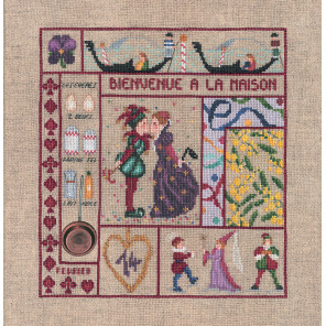  February (Февраль) Набор для вышивания Le Bonheur des Dames 7702