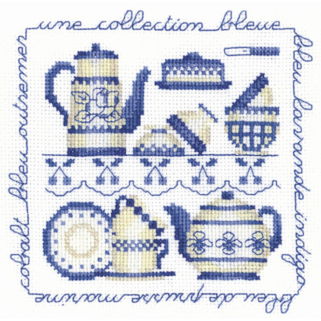  Collection Bleue (Коллекция в голубом) Набор для вышивания Le Bonheur des Dames 2245