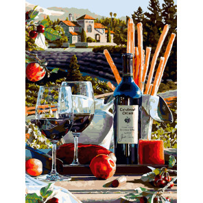  Калифорнийское вино Раскраска картина по номерам на холсте Белоснежка 544-AS