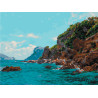  Голубое море Раскраска картина по номерам на холсте Белоснежка 550-AS