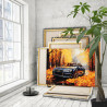  Стильная ауди Машина Audi Autumn Автомобиль Осень Для мужчин Интерьерная 100х125 Раскраска картина по номерам на холсте AAAA-NK