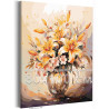 Букет лилий в вазе Цветы Натюрморты Интерьерная Маме Лето 80х100 Раскраска картина по номерам на холсте