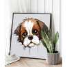 2 Портрет Ши-тцу Животные Щенок Собака Для детей Легкая 80х80 Раскраска картина по номерам на холсте