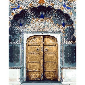 Сказочная дверь Раскраска картина по номерам на холсте