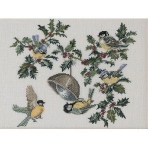  Птицы и остролист Набор для вышивания Eva Rosenstand 12-451
