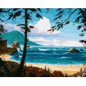 Тихое побережье Раскраска картина по номерам на холсте