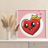 2 Сердце в короне Любовь Романтика Для детей Детская Для мальчика Для девочек Маленькая Легкая Раскраска картина по номерам на х