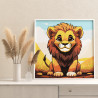 3 Маленький лев на природе Животные Львенок Король Мультики Для детей Детская Для мальчика Для девочек Раскраска картина по номе