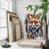 Тотемный портрет лисы Животные Лисичка Индеец Стильная 80х100 Раскраска картина по номерам на холсте AAAA-NK714-80x100