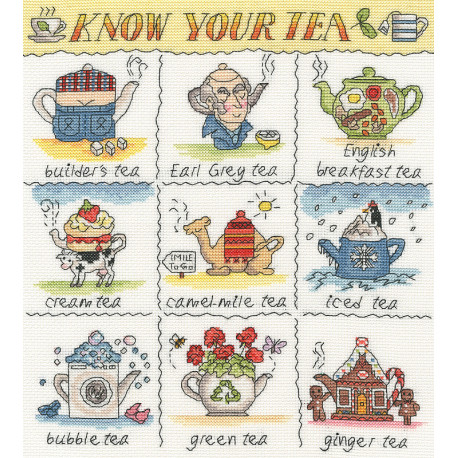  Know Your Tea Набор для вышивания Bothy Threads XHS16