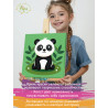 2 Маленькая панда Коллекция малыш Животные Африка Для детей Детская Для мальчика Для девочки Легкая Раскраска картина по номерам