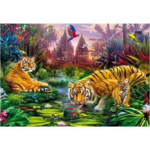 Тигры у ручья Пазлы Educa