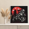 5 Мужчина на мотоцикле Люди Спорт Байк Япония Для мужчин 80х80 Раскраска картина по номерам на холсте