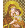  Богородица в золоте Канва с рисунком для вышивки бисером Благовест ААМА-306