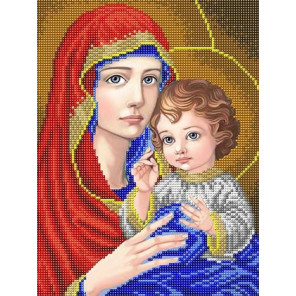  Богородица Канва с рисунком для вышивки бисером Благовест ААМА-405