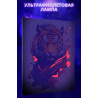 8 Тигр кунг-фу Животные Воин дракона Мультики Для мужчин Раскраска картина по номерам на холсте