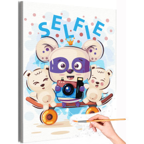 1 Мышка с фотоаппаратом Коллекция Cute animals Медведь Смешные Животные Для детей Детские Для девочек Для мальчиков Раскраска ка