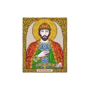  Святой Игорь Канва с рисунком для вышивки бисером Благовест ИС-4063