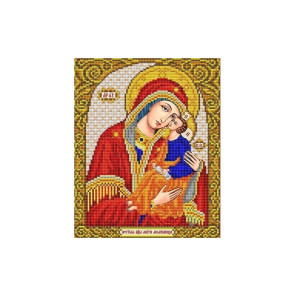 Богородица Молебница Канва с рисунком для вышивки бисером Благовест ИС-4082