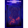 8 Портрет собаки боксера на ринге Животные Мем Спорт Смешная 100х125 Раскраска картина по номерам на холсте