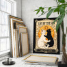 3 Влюбленные коты Таро Любишь солнце люби и луну Кошки Пара Животные Инь и ян Мем Плакат Эзотерика Зодиак Любовь Романтика Солнц
