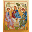 Троица Андрея Рублева Алмазная вышивка мозаика на подрамнике Гранни