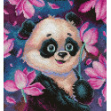 Романтичная панда Набор для вышивания МП Студия
