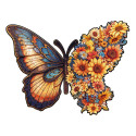 Цветочная бабочка (M) Деревянные 3D пазлы Woodbests
