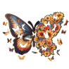  Цветочная бабочка (M) Деревянные 3D пазлы Woodbests 6371-WP
