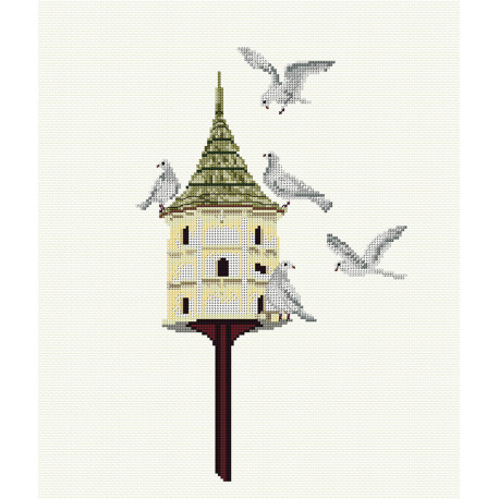  Птичий домик Набор для вышивания Thea Gouverneur 592A