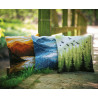  Пейзаж в синих тонах Набор для вышивания подушки Vervaco PN-0201595