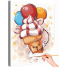 1 Мороженое с воздушными шарами Коллекция Funny Еда Для детей Детские Для мальчиков Для девочек Раскраска картина по номерам на 